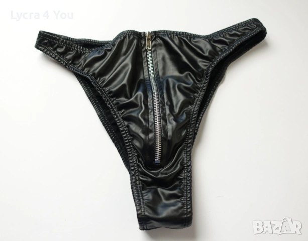 M/L дамски кожени изрязани бикини, снимка 7 - Бельо - 53841952