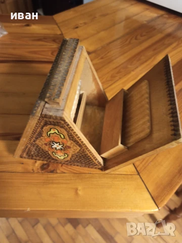 Дървена кутия табакера, снимка 2 - Антикварни и старинни предмети - 51126914