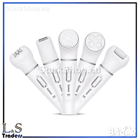 Епилатор 5в1 четка за лице, самобръсначка, масажор Beauty Tools Browns kemei, снимка 4 - Друга електроника - 40808884
