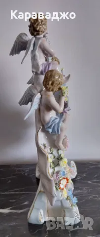 Порцеланово Огледало Sitzendorf XIXвек, снимка 8 - Други ценни предмети - 47013874