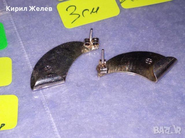 ПРЕКРАСЕН ДИЗАЙНЕРСКИ КОМПЛЕКТ СРЕБЪРНИ КОЛИЕ и ОБЕЦИ СРЕБРО 925 с ПЕЧАТ на БИЖУТЕРА 34428 36286, снимка 11 - Бижутерийни комплекти - 39494106