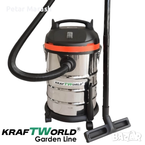 Строителна Прахосмукачка Kraftworld 3в1 – Сухо, Мокро и Издухване | 1400W | 30L | IPX4, снимка 3 - Други инструменти - 52303545