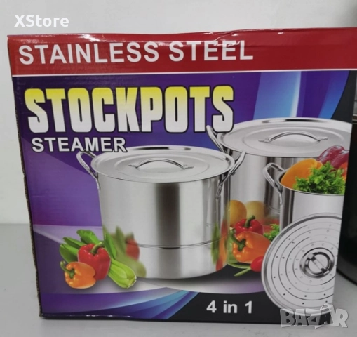 Комплект тенджери от неръждаема стомана, 4 броя, снимка 11 - Съдове за готвене - 51847282