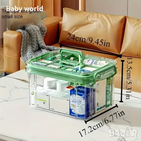 Голям капацитет Многослойна кутия за лекарства