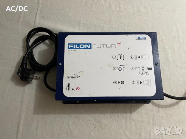 Filon Futur M 24V/20A Зарядно за гелови акумулатори/кемпери/каравани/електрокари, снимка 1 - Аксесоари и консумативи - 42104587