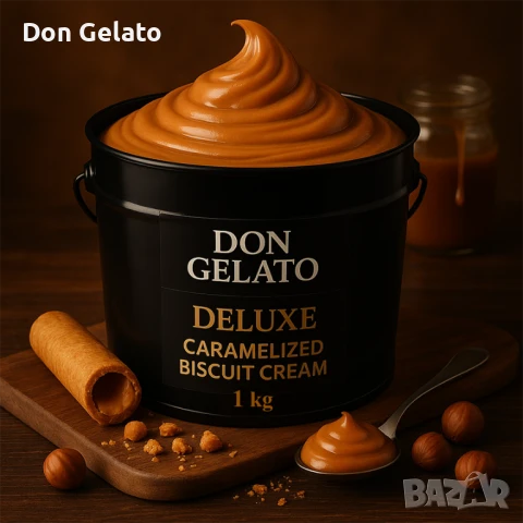 Крем пълнеж с бисквитен вкус Don Gelato Bisco Deluxe – 1 кг, снимка 4 - Други - 51268352