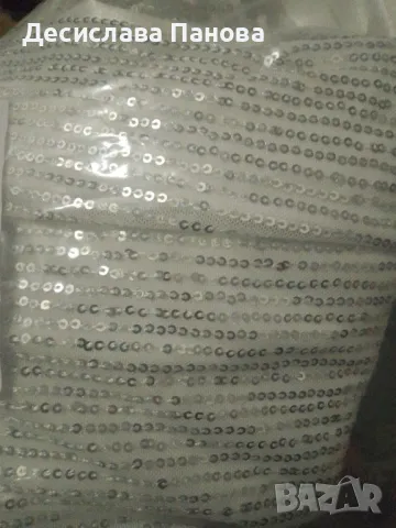 Рокля с пайети, без ръкави, с висока яка, снимка 10 - Рокли - 48297854