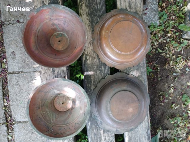 Медни чинии с капаци, снимка 4 - Антикварни и старинни предмети - 42428113