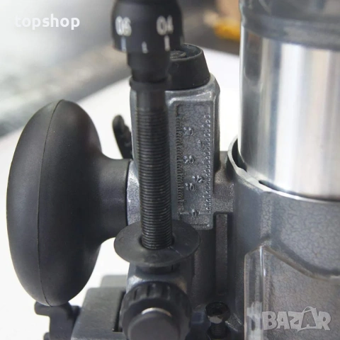 Електрическа ръчна фреза за дърво KATSU – 710W, 3 бази и 3 цанги (Пълен комплект + резервни четки), снимка 7 - Други инструменти - 53438146