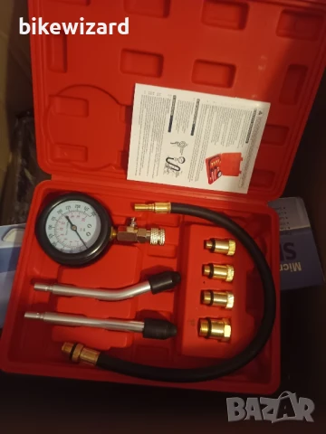 Тестер за компресия, компресомери за двигател, устройство за бензинов двигател 0-20 Bar или 0-300 PS, снимка 6 - Други инструменти - 51143013