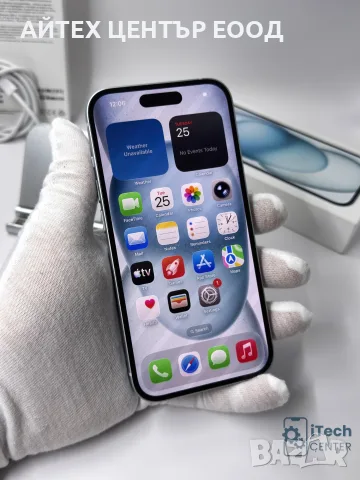 iPhone 15, 128GB, Blue, 100% батерия, КАТО НОВ, 2г. ГАРАНЦИЯ!, снимка 2 - Apple iPhone - 56005676
