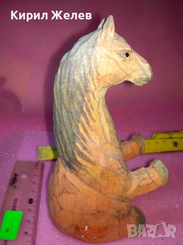 СТАРА КОЛЕКЦИОНАРСКА ДЪРВЕНА ФИГУРКА КОНЧЕ РЪЧНА ИЗРАБОТКА 42846, снимка 12 - Статуетки - 44314134