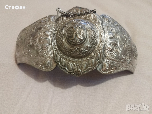 Голяма сребърна пафта., снимка 2 - Антикварни и старинни предмети - 51945874