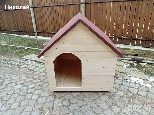 Дървена къща за кучета , средни и големи породи кучета , къща куче от дърво, кучешка къща , снимка 6 - За кучета - 53701870