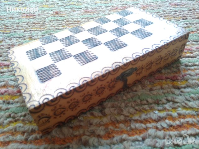 Шах с дървена кутия, снимка 8 - Шах и табла - 41514102