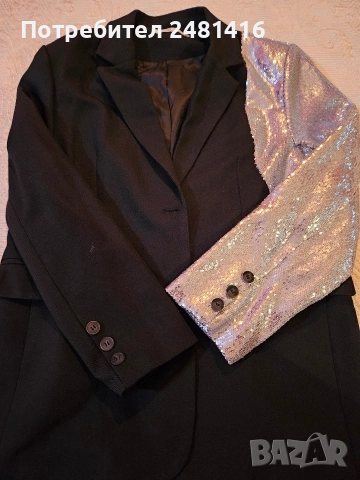Дамско сако с паети , снимка 7 - Сака - 52599273