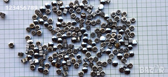 Хромирани ( бели) коронки за часовници 100 гр, около 215 бр, снимка 7 - Мъжки - 38805892