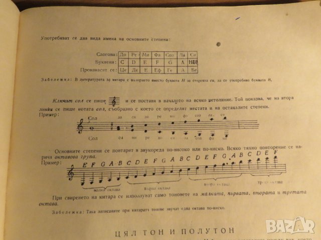 Начална школа за китара, учебник за  китара Никола Ников Научи се сам да свириш на китара 1977, снимка 5 - Китари - 35663079