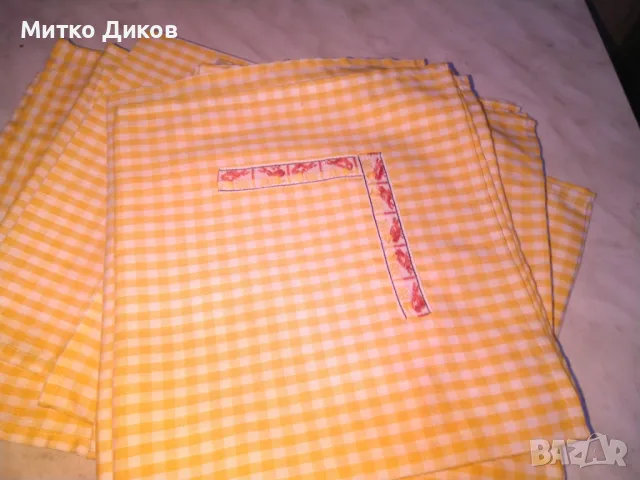 Покривка оранжева карета 43х41см-6 броя нови, снимка 2 - Покривки за маси - 47869386