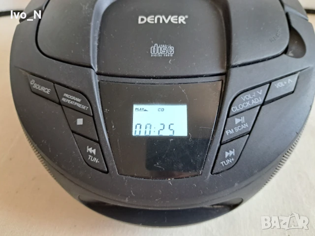Denver TC-28 / FM радио / CD/ AUX., снимка 4 - Радиокасетофони, транзистори - 50590758