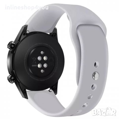 Силиконова Каишка за Huawei Watch GT3 GT2 42мм Samsung Watch 4 Active, снимка 7 - Смарт гривни - 35926086