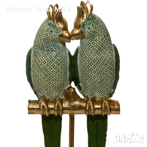Вечна хармония“ – статуетка двойка папагали, снимка 3 - Декорация за дома - 53138592