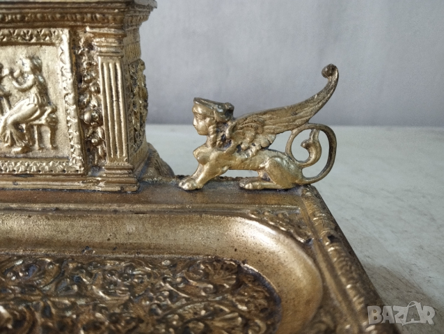 Барокова мастилница, снимка 3 - Антикварни и старинни предмети - 44717323