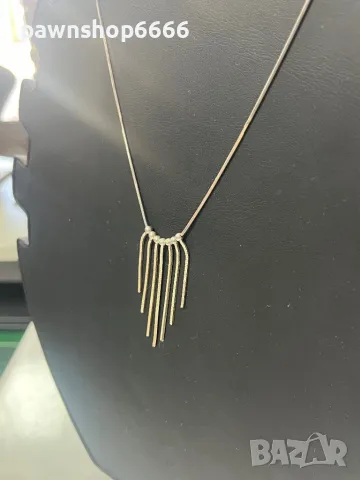 Сребърно колие 925, снимка 4 - Колиета, медальони, синджири - 47449170