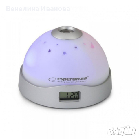 Часовник с проектор Esperanza EHC001, снимка 1 - Стенни часовници - 44669982