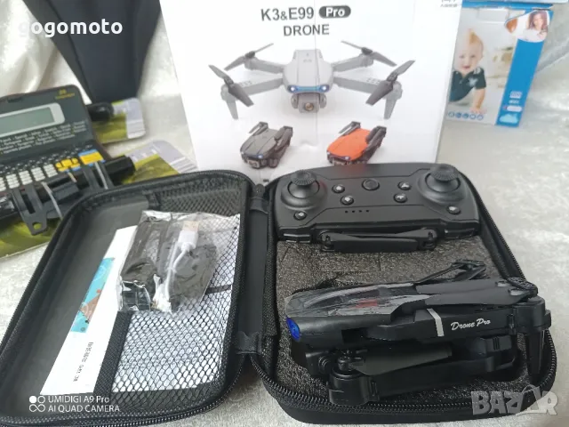 Дрон 4K PRO HD, нов качествен дрон с ДВЕ КАМЕРИ, дрон с ПРОФИ качества, снимка 12 - Дронове и аксесоари - 48175583