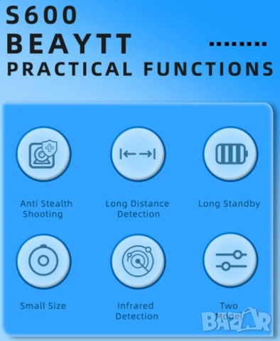 Детектор Безжична Камера Безжичен Детектор на Камери Инфрачервен Безжичен Сигнал Срещу Скрити Камери, снимка 8 - Други - 53646343