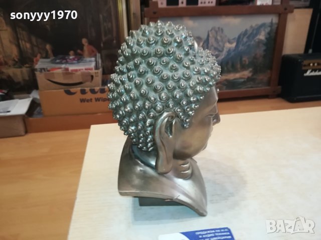 БУДА//ШИВА БЮСТ-25Х16Х13СМ-ВНОС АНГЛИЯ 2310231702, снимка 11 - Антикварни и старинни предмети - 42689315