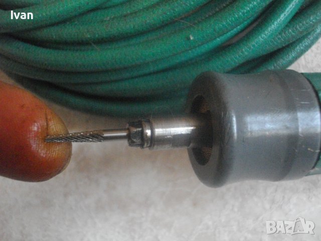 Пневматична Немска Старо Качество-Мини Дрелка-Шлифовалка-С Маркуч и Диамантено Острие-Отлична-6 bar, снимка 18 - Диамантени и режещи инструменти - 41597021