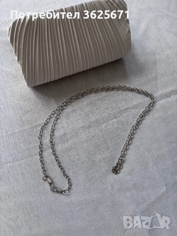 Бяла сватбена/елегантна чанта, снимка 4 - Чанти - 51700048