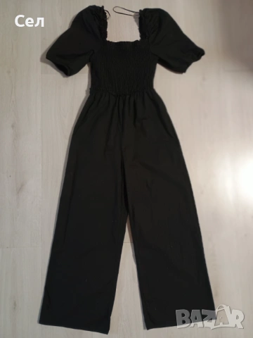 Черен гащеризон H&M S/M, снимка 2 - Гащеризони - 53762090