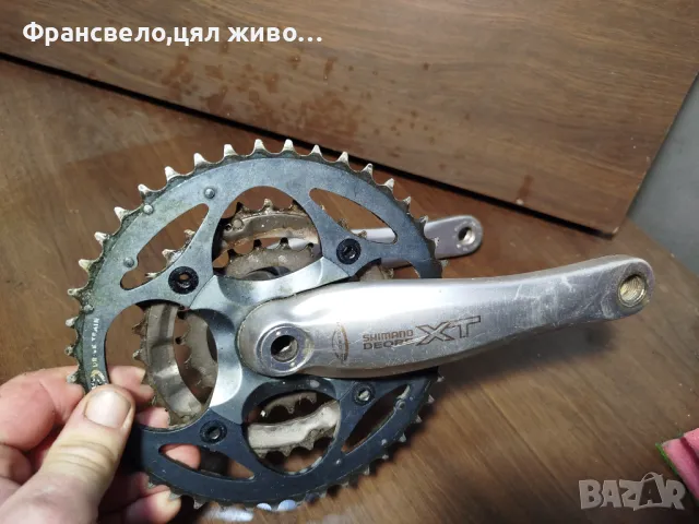 Курбел със средно движение за велосипед колело Shimano deore xt fc m 752