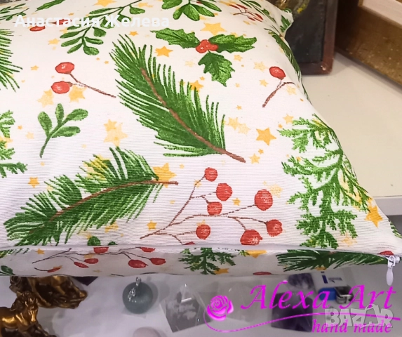 Коледна възглавница 40/40 см