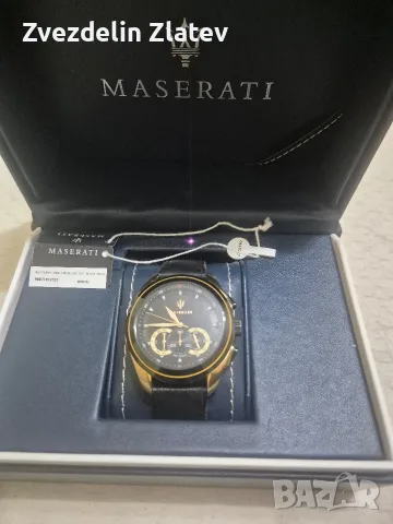 Мъжки часовник Maserati Traguardo, Аналогов, Черен