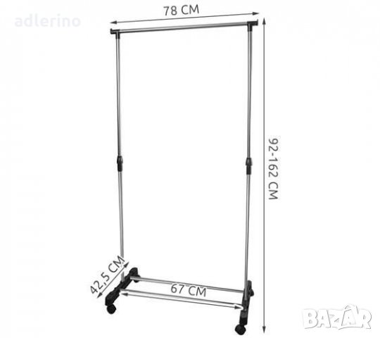 Единична закачалка за дрехи, практична закачалка за дома, закачалка за офис, закачалка за пробна, снимка 3 - Закачалки - 34463508