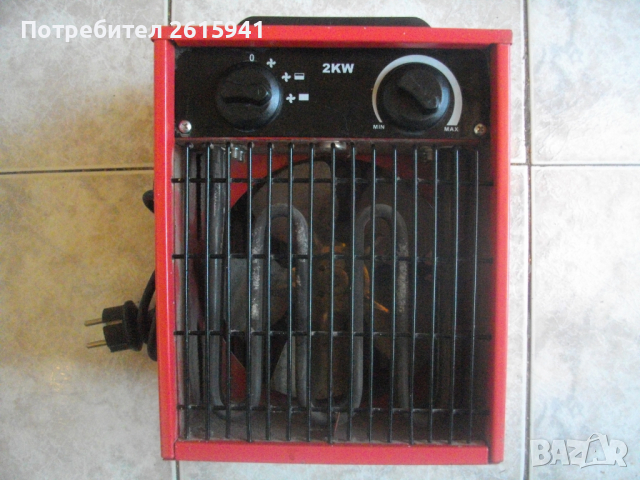 Немски-2 KW-Profi Elektrohelzer-Печка/Метален Ел.Отоплител-2 Киловата/2000 Вата-Професионален, снимка 3 - Други инструменти - 36292653