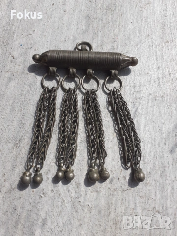 Стара муска трепка накит забодка носия етнография, снимка 3 - Антикварни и старинни предмети - 53333786