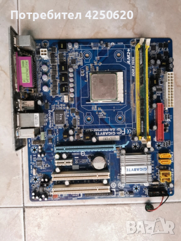  Дънна платка  GA-M61PME-S2P AMD Phenom X3 8450 RAM 2GB, снимка 3 - Дънни платки - 51536004