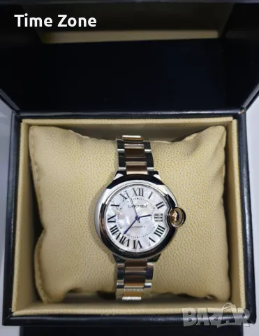 Cartier Ballon Bleu 33mm Steel & Pink Gold MOP Dial Automatic Дамски Различни Варианти, снимка 4 - Дамски - 47990333