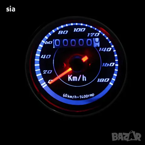 Километраж за Мотоциклет, Универсален, до 180 км/ч., сив, снимка 1