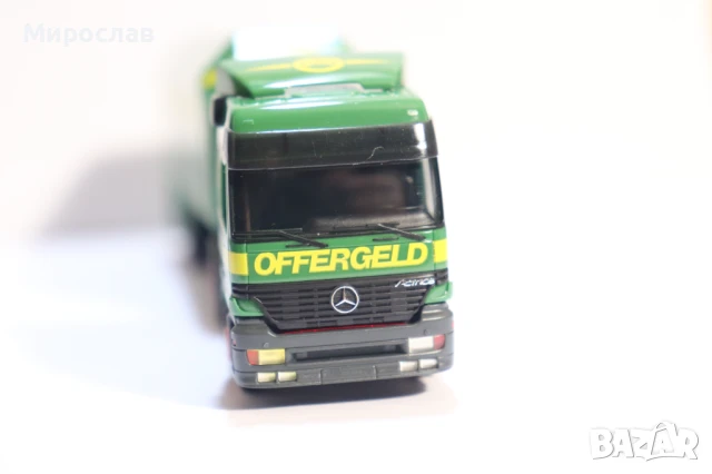 HERPA H0 1/87 MERCEDES ACTROS КАМИОН МОДЕЛ ТРАНСПОРТ НА СТЪКЛО, снимка 3 - Колекции - 50919687