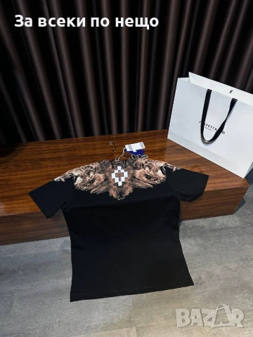 Marcelo Burlon Мъжка Черна Тениска👕Мъжка Блуза С Къс Ръкав В Черен Цвят Код Mens P.113