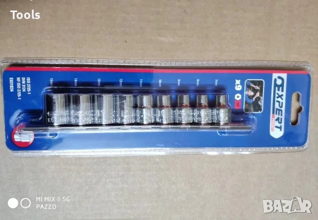 EXPERT BY FACOM 3/8 9броя къси вложки камъни комплект, снимка 2 - Гедорета - 52886707