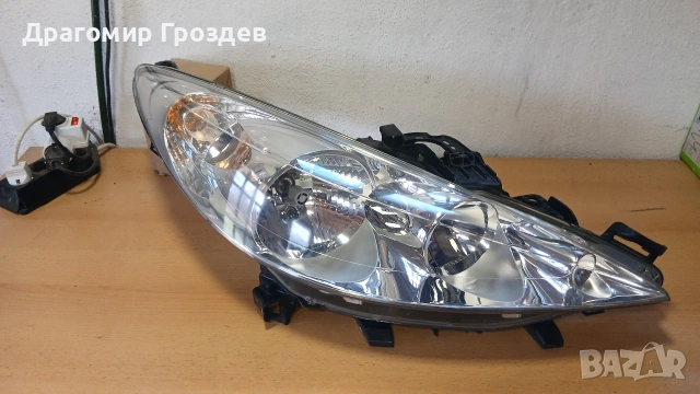 Оборудван, оригинален десен фар за Peugeot 207 / Пежо 207, снимка 2 - Части - 53766239