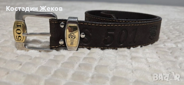 Винтидж кожен колан Levi's 501. от естествена кожа , снимка 2 - Колани - 53827761