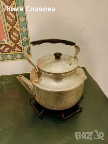  Електрически ретро чайник, снимка 2 - Съдове за готвене - 47405425